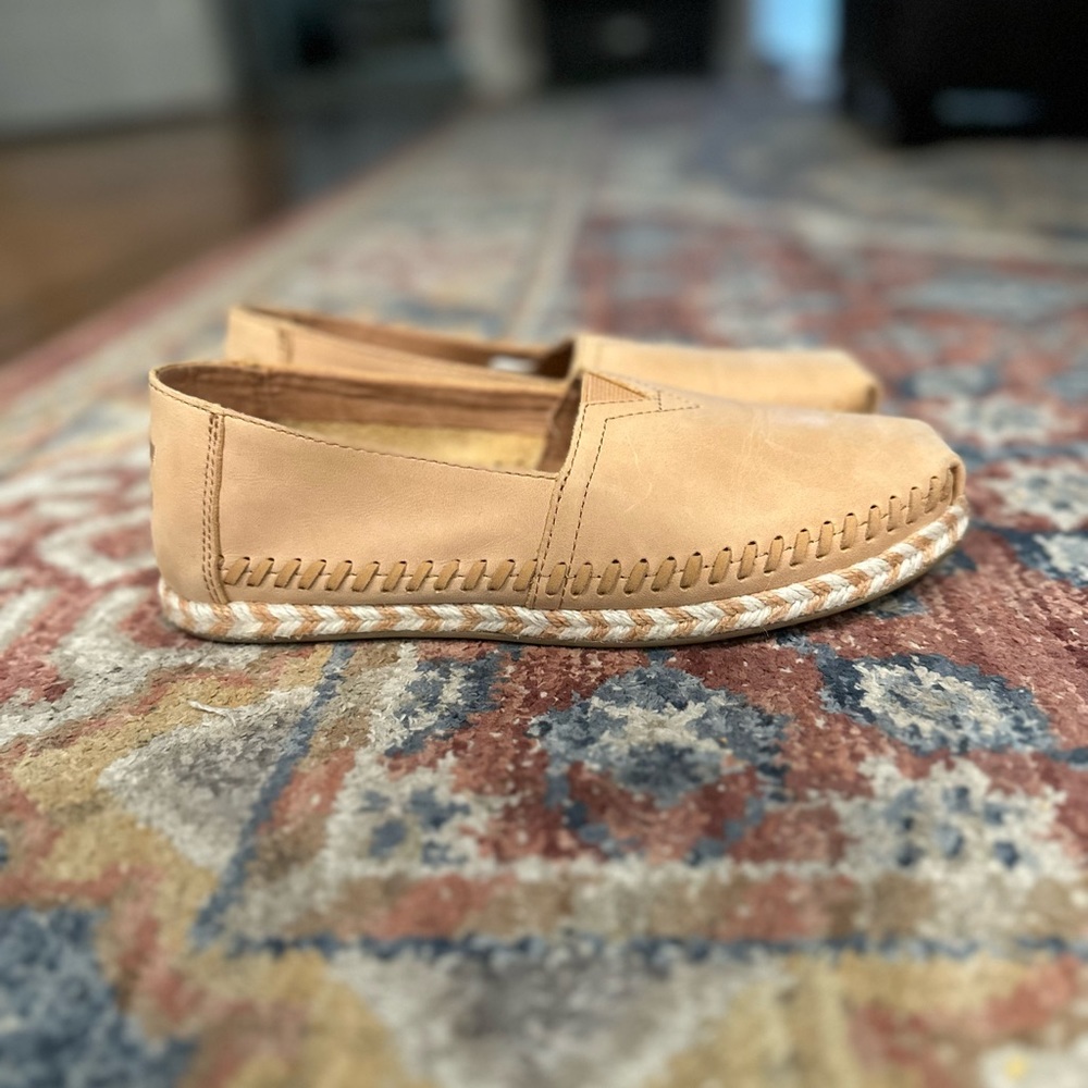 Leather Tom’s espadrilles
